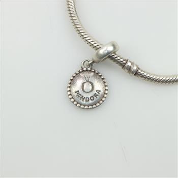 Pandora Sterling Silver Family Tree Heart Clasp Bracelet With Charm, 2 Pieces