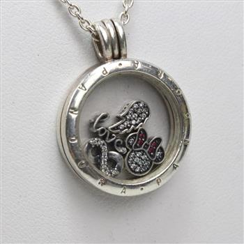 Pandora Sterling Silver Floating Locket Necklace