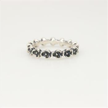 Pandora Sterling Silver Floral Elegance Band
