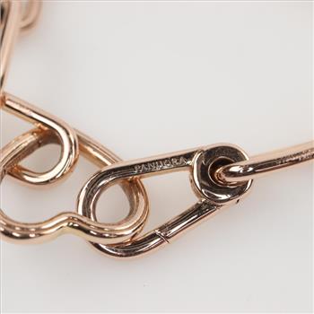 Pandora Sterling Silver GP Link Chain Bracelet