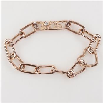 Pandora Sterling Silver GP Link Chain Bracelet