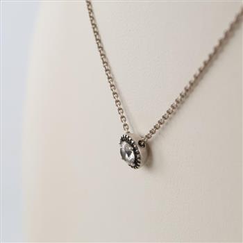 Pandora Sterling Silver Halo Pendant Collier Necklace