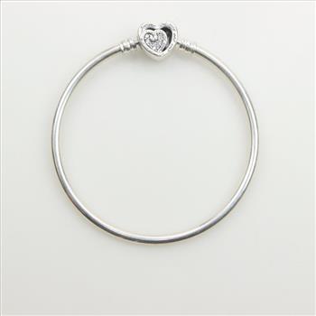 Pandora Sterling Silver Heart Clasp Bracelet
