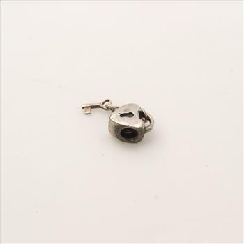 Pandora Sterling Silver Heart Lock And Key Charm