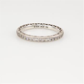Pandora Sterling Silver Hearts Of Pandora Stackable Ring