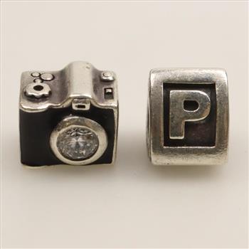 Pandora Sterling Silver Jewelry, 2 Charms