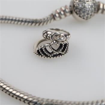 Pandora Sterling Silver Jewelry; 2 Pieces