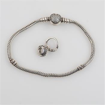 Pandora Sterling Silver Jewelry; 2 Pieces