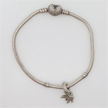 Pandora Sterling Silver Jewelry, 2 Pieces