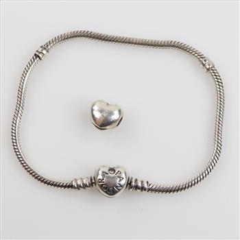 Pandora Sterling Silver Jewelry, 2 Pieces