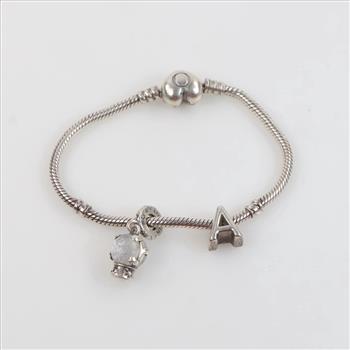 Pandora Sterling Silver Jewelry, 3 Pieces