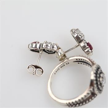 Pandora Sterling Silver Jewelry, 3 Pieces