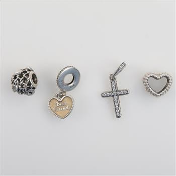 Pandora Sterling Silver Jewelry, 4 Pieces