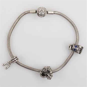 Pandora Sterling Silver Jewelry, 4 Pieces