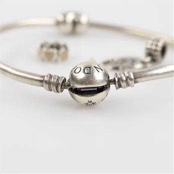 Pandora Sterling Silver Jewelry, 4 Pieces