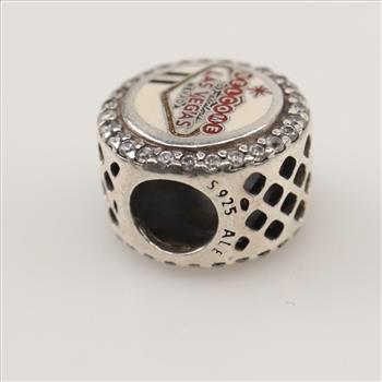 Pandora Sterling Silver Las Vegas - Make It Memorable Button Charm