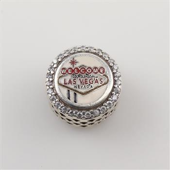 Pandora Sterling Silver Las Vegas - Make It Memorable Button Charm