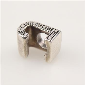 Pandora Sterling Silver Letter J Charm