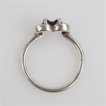 Pandora Sterling Silver Minnie Mouse Ears Silhouette Puzzle Ring