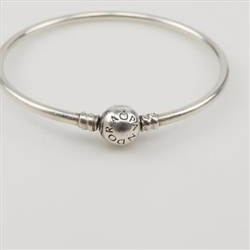 Pandora Sterling Silver Moments Bangle Bracelet