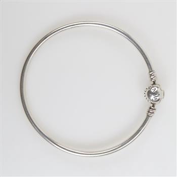 Pandora Sterling Silver Moments Bangle Bracelet