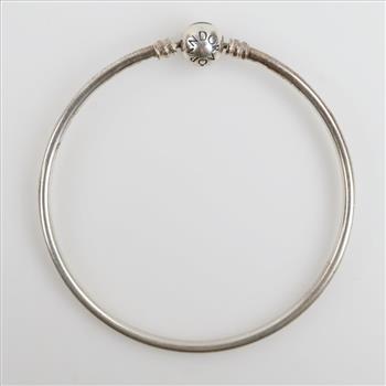 Pandora Sterling Silver Moments Charm Bangle Bracelet