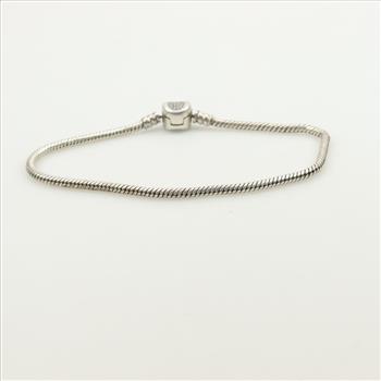 Pandora Sterling Silver Moments Crown Clasp Bracelet