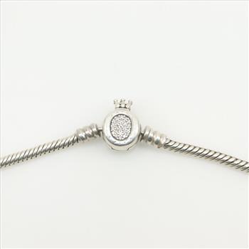 Pandora Sterling Silver Moments Crown Clasp Bracelet