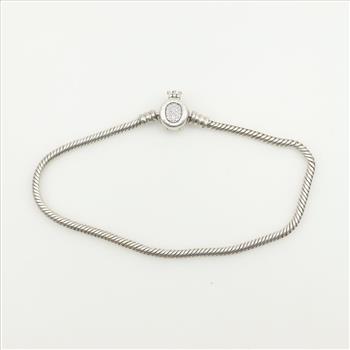Pandora Sterling Silver Moments Crown Clasp Bracelet
