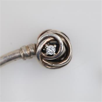 Pandora Sterling Silver Moments Encircled Clasp Bangle