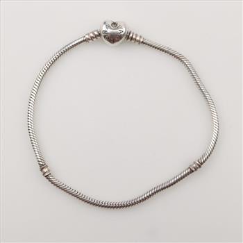 Pandora Sterling Silver Moments Heart Clasp Bracelet