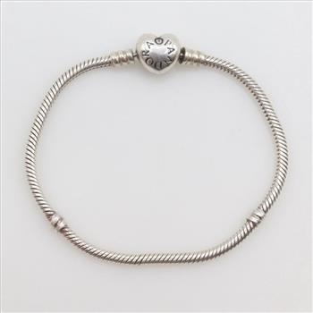 Pandora Sterling Silver Moments Heart Clasp Bracelet