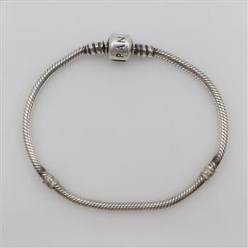 Pandora Sterling Silver Moments Snake Chain Bracelet