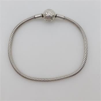 Pandora Sterling Silver Moments Snake Chain Bracelet