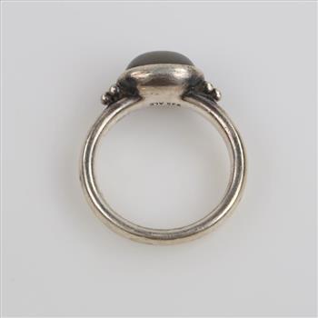 Pandora Sterling Silver Moonstone Oval Ring