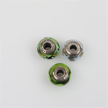 Pandora Sterling Silver Murano Glass Charms