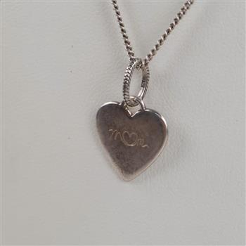 Pandora Sterling Silver Necklace With Charm, 2 Pieces