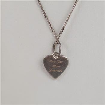 Pandora Sterling Silver Necklace With Charm, 2 Pieces