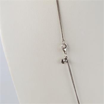 Pandora Sterling Silver Necklace With Charm, 2 Pieces