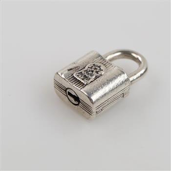 Pandora Sterling Silver Padlock & Key Dangle Charm