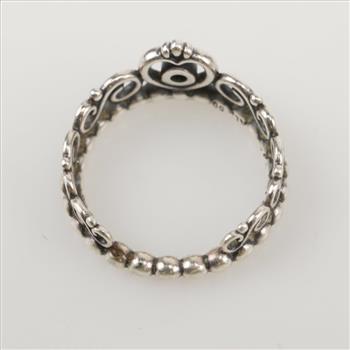 Pandora Sterling Silver Princess Tiara Crown Ring
