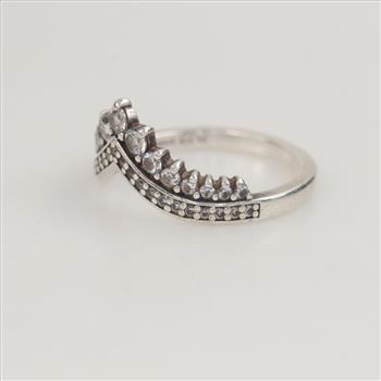 Pandora Sterling Silver Princess Wishbone Ring