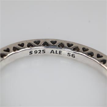 Pandora Sterling Silver Radiant Hearts Ring