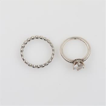 Pandora Sterling Silver Ring, 2 Rings