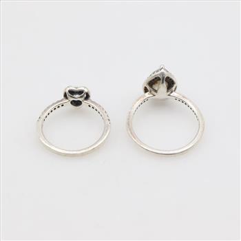 Pandora Sterling Silver Rings, 2 Pieces