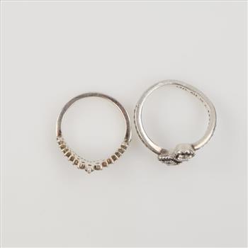 Pandora Sterling Silver Rings, 2 Pieces