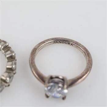 Pandora Sterling Silver Rings, 2 Pieces