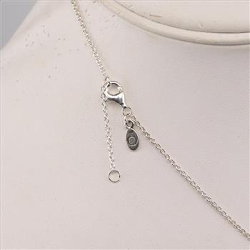Pandora Sterling Silver Round Sparkle Halo Necklace