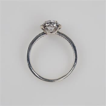 Pandora Sterling Silver Round Sparkle Ring