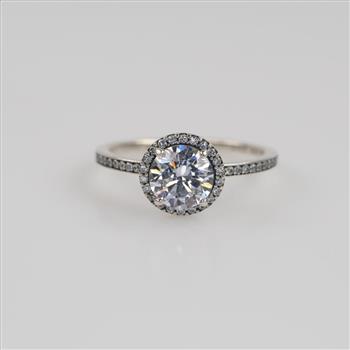 Pandora Sterling Silver Round Sparkle Ring